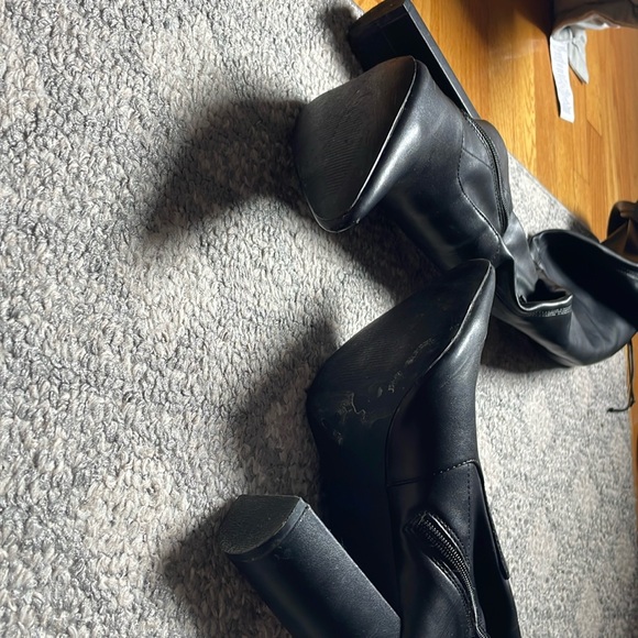 Faux Leather Knee High Boots - Picture 3 of 8